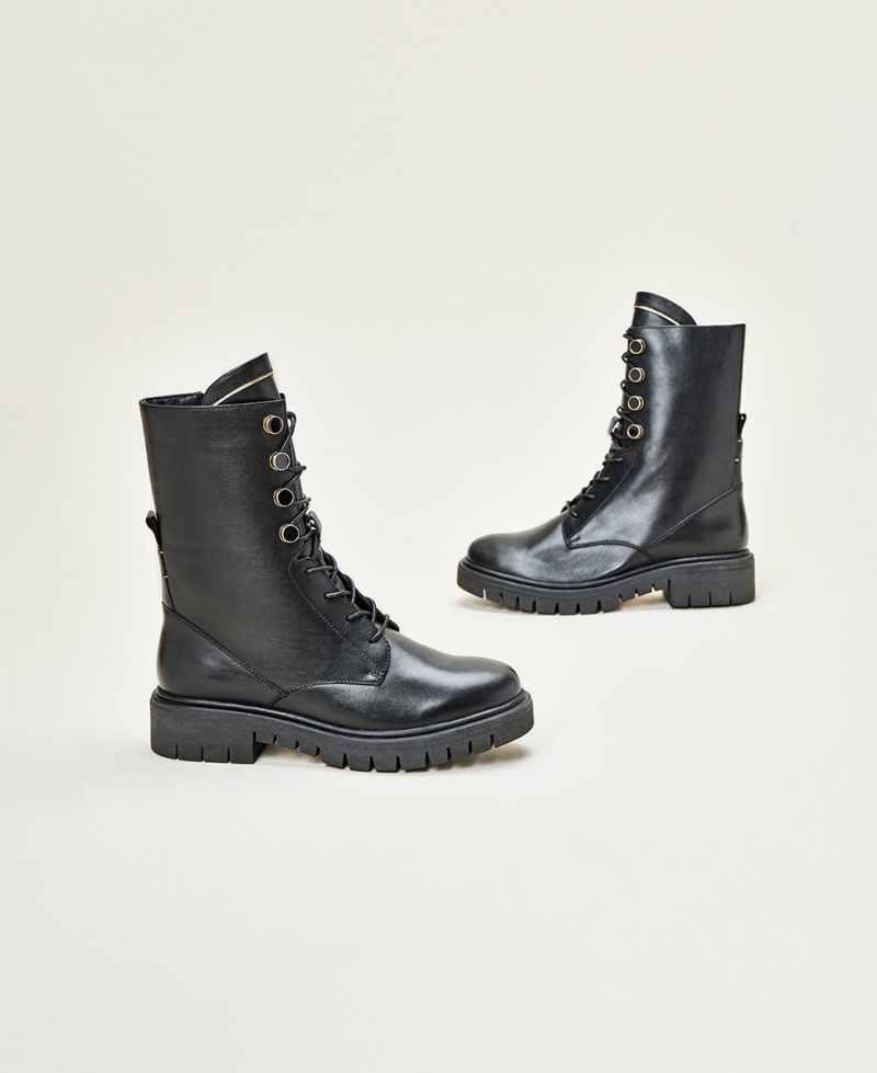 Bottines et bottes à lacets Les Tropeziennes ZIGANA Noir Femme|QYLR-77957859